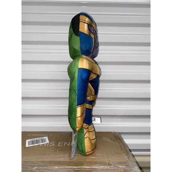 THANOS & HULK 2in1 Marvel Half Ems 18" Tall /Double Sided Plush Toy New W/Tags - Picture 3 of 6